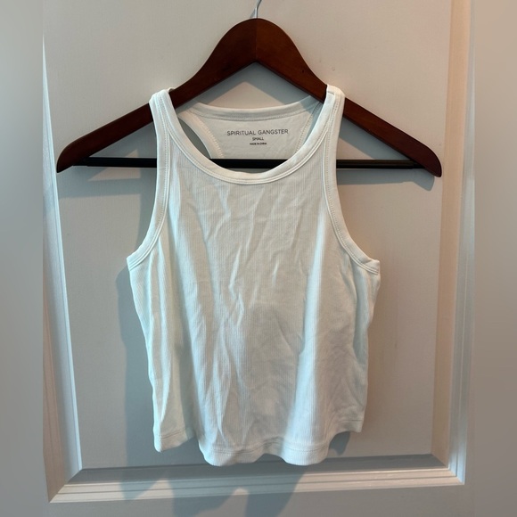 Spiritual Gangster White Tank Top - Picture 4 of 13